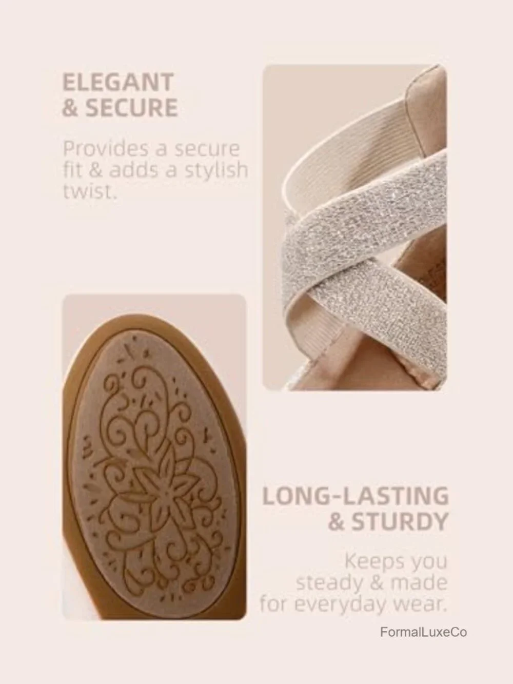 Comfortable Fashion Elastic Ankle Straps Flats Shoes